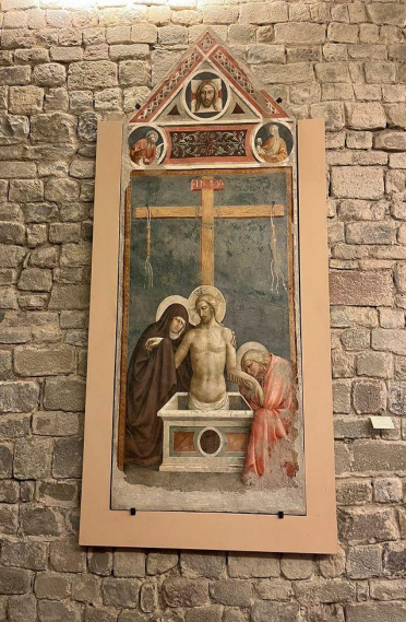 Cristo in pietà, affresco staccato, Collegiata di Sant’Andrea